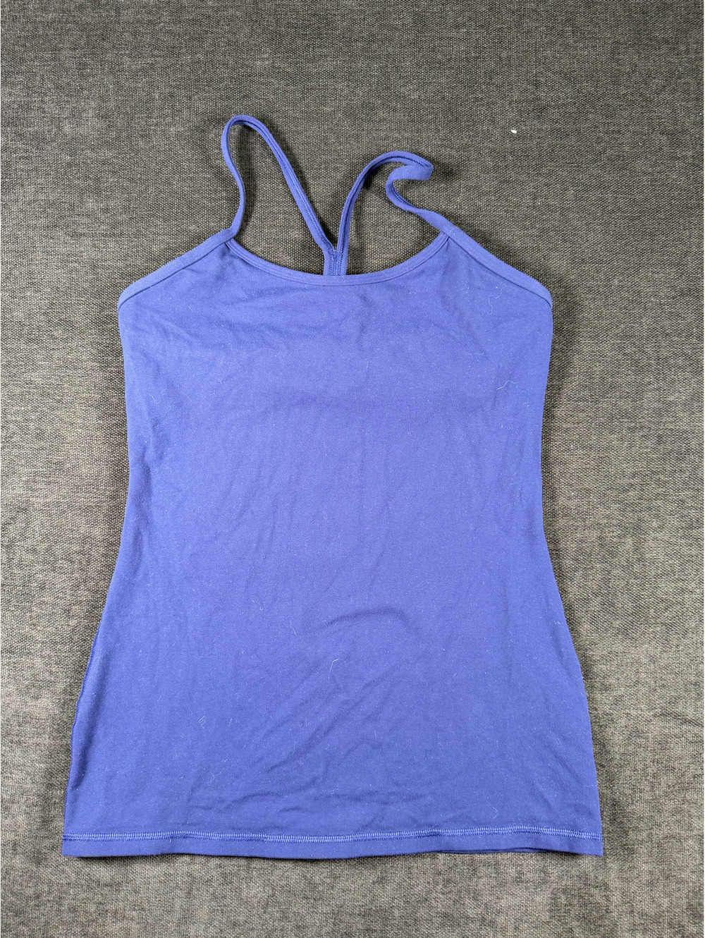 Lululemon Power Y Tank Top, Navy Blue Strappy Activewear, Size 8
